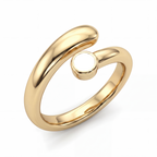 Adjustable BirthStone Ring "Lyra"