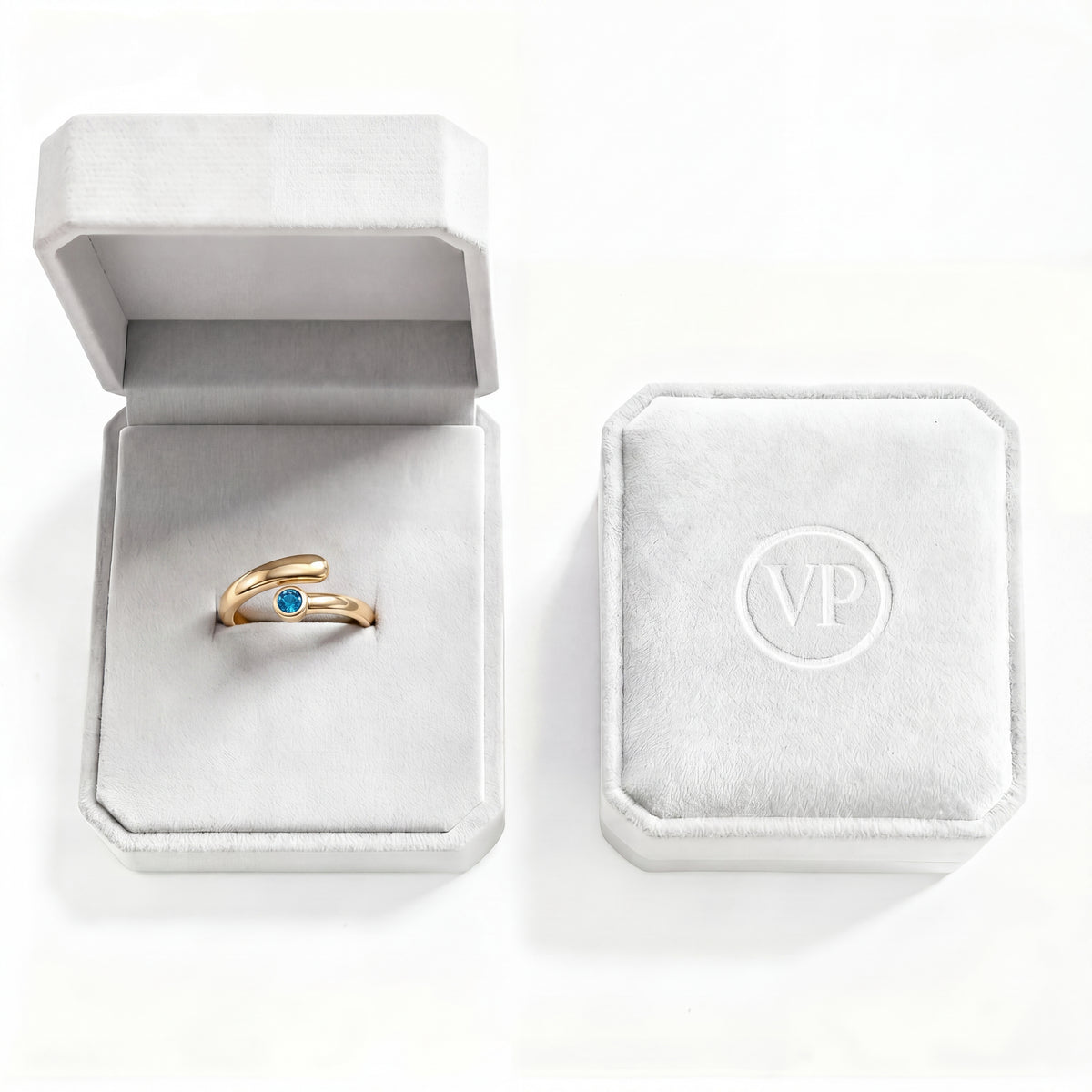 Adjustable BirthStone Ring "Lyra"