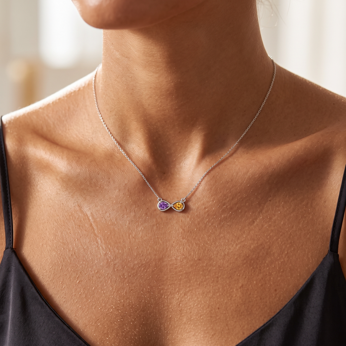 BirthStone Necklace "Infinity"