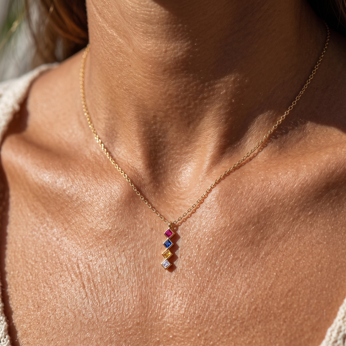 BirthStone Necklace "Luma"